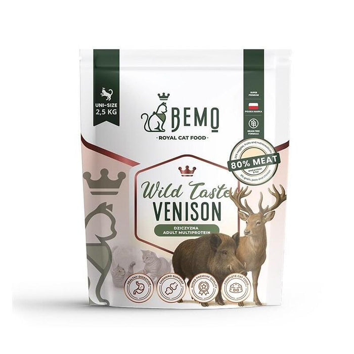 Bemo Cat Wild Taste Venison  Comida Para Mascotas Sucha Para Gato Z Dziczyzna 2,5kg