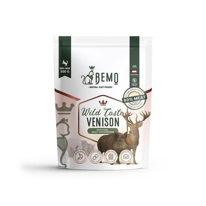 Bemo Cat Wild Taste Venison  Comida Para Mascotas Sucha Para Gato Z Dziczyzna 500g