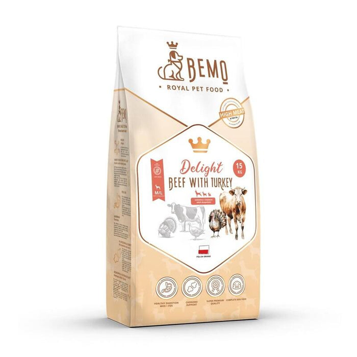 Bemo Comida Para Mascotas Sucha Delight Beef With Turkey - Ternera Pavo Medium/Large 15kg
