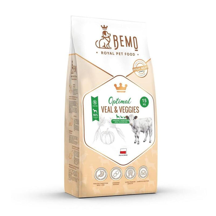 Bemo Comida Para Mascotas Sucha Optimal Veal With Veggies - Ternera Z Warzywami Medium/Large 15kg