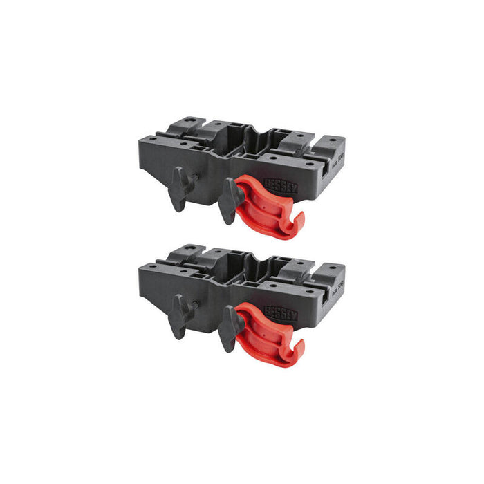Bessey Soporte Multifuncional Grande Ste-Mh-Set Negro/Rojo, 2 Piezas, Para Soportes De Techo Bessey Ste Y St Ste-Mh-Set