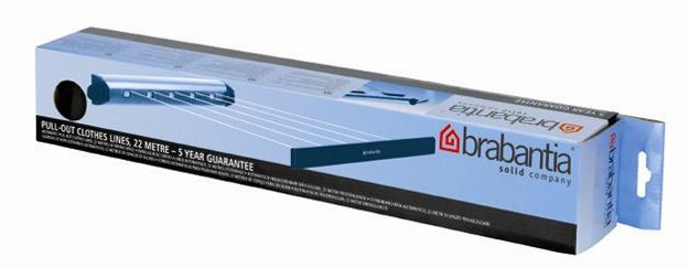 EAN 8710755385766 - Brabantia Pull-Out Drying Lines Set, 2 pcs Wall-mountable rack Acero inoxidable imagen 5