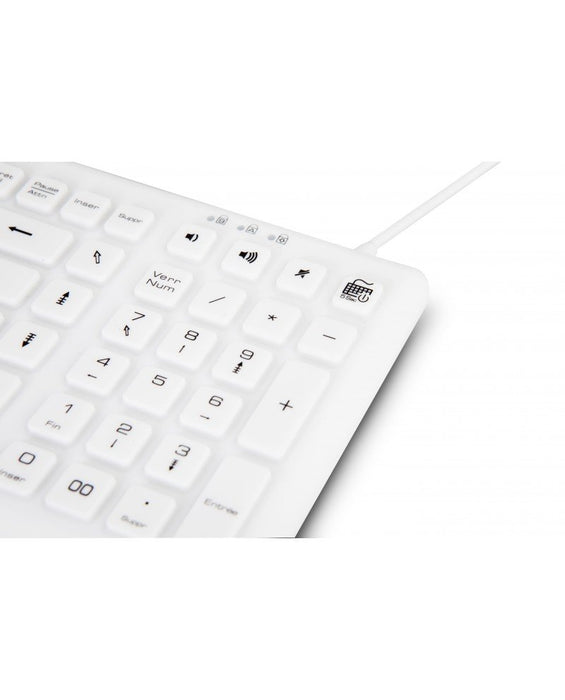 EAN 3760170880150 - Urban Factory Sanee teclado Médico USB AZERTY Francés Blanco imagen 4