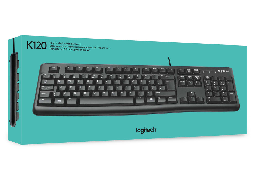EAN 5099206020689 - Logitech K120 teclado Oficina USB AZERTY Holandés Negro imagen 16
