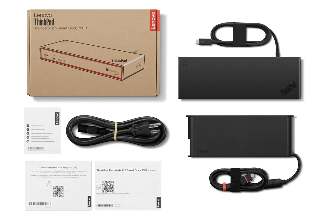 EAN 5715328427327 - Lenovo ThinkPad Thunderbolt 5 Smart Dock 7500 Alámbrico Negro imagen 13