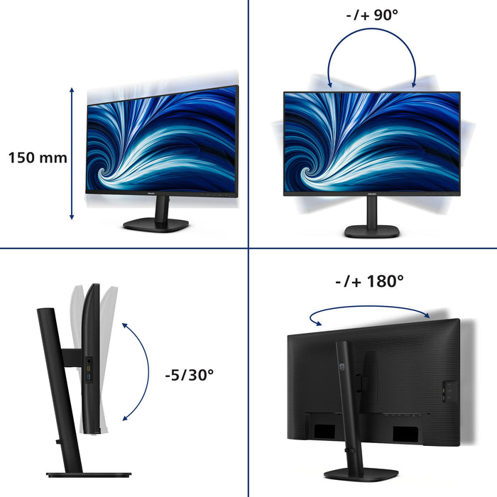 EAN 8721038002423 - Philips 3000 series 27B2U3601/00 pantalla para PC 68,6 cm (27") 2560 x 1440 Pixeles Quad HD LCD Negro imagen 5