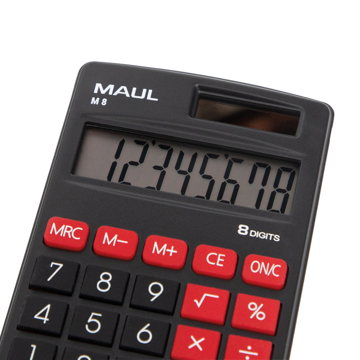 EAN 4002390085151 - MAUL M 8 calculadora Bolsillo Pantalla de calculadora Negro, Rojo imagen 6