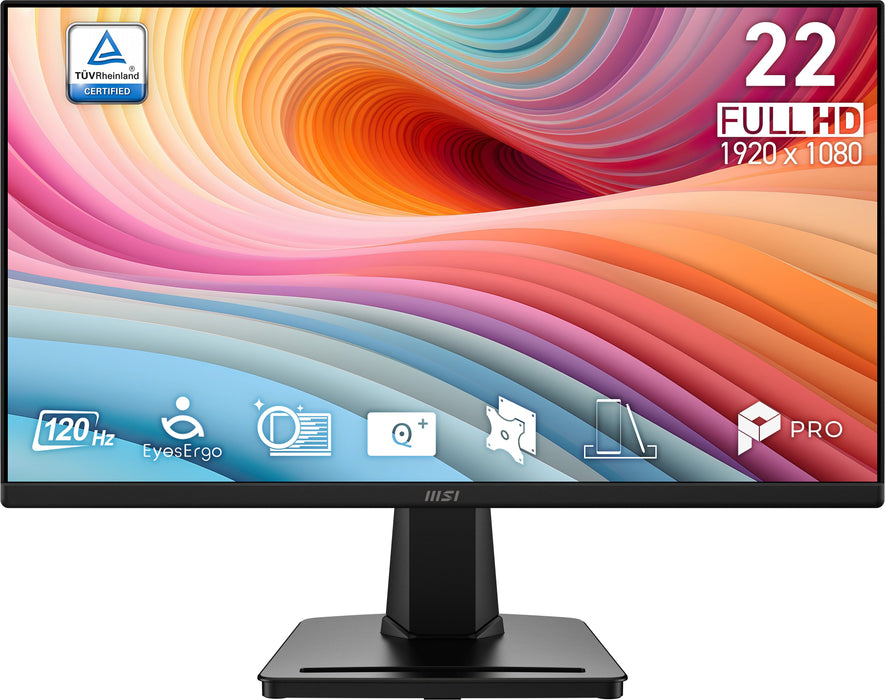 EAN 4711377402880 - MSI PRO MP225 E12VL pantalla para PC 54,5 cm (21.4") 1920 x 1080 Pixeles Full HD Negro imagen 3