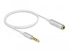 EAN 4043619660728 - DeLOCK 66072 cable de audio 3,5mm Plata, Blanco imagen 2