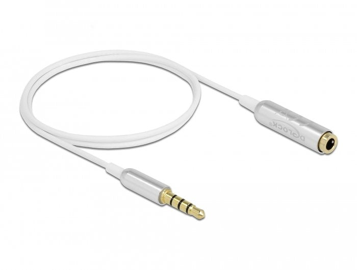 EAN 4043619660728 - DeLOCK 66072 cable de audio 3,5mm Plata, Blanco imagen 2