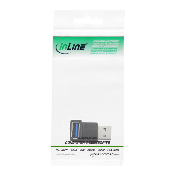 EAN 4043718200313 - InLine 35300R cambiador de género para cable USB 3.0 A female USB Negro imagen 3