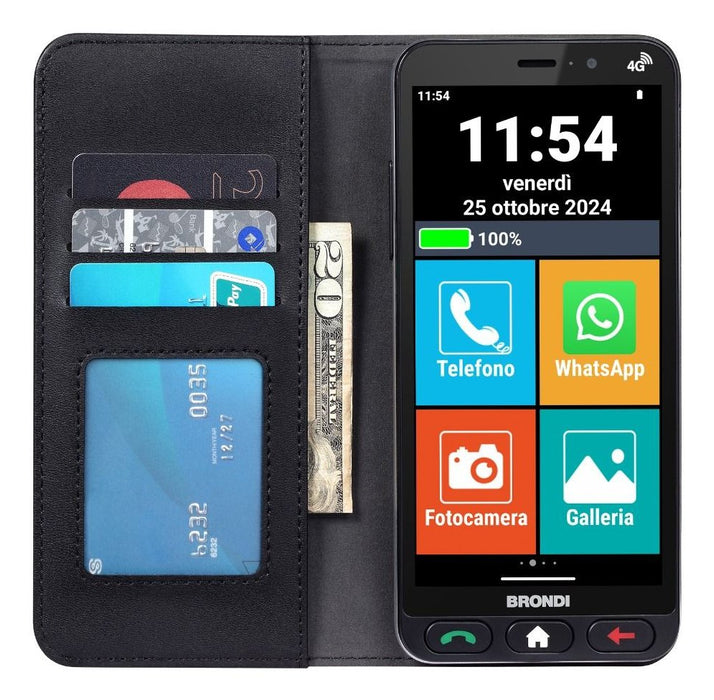 EAN 8015908830200 - Brondi Amico Vero 4G 14,5 cm (5.7") SIM doble Android 14 3 GB 32 GB 2800 mAh Negro imagen 6