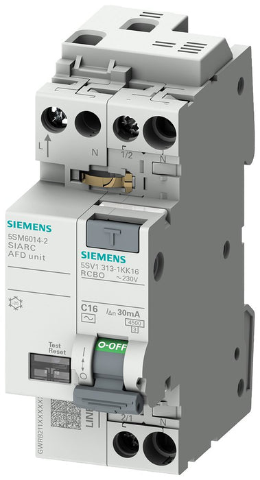 EAN 4001869557892 - Siemens 5SV1316-7KK16 corta circuito Residual-current device with overcurrent protection (RCBO) Tipo A 2 imagen 2