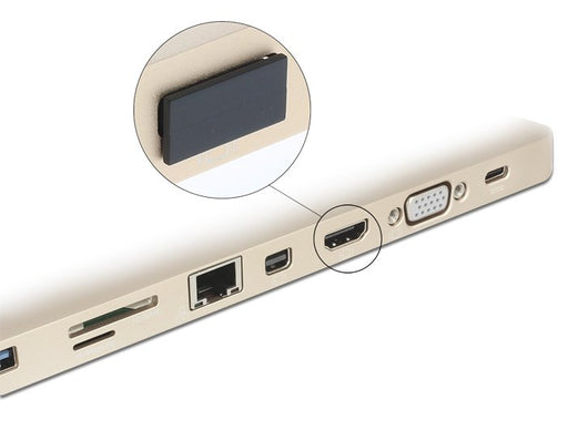 EAN 4043619640300 - DeLOCK 64030 tapa de seguridad para enchufe HDMI A Negro 10 pieza(s) imagen 2