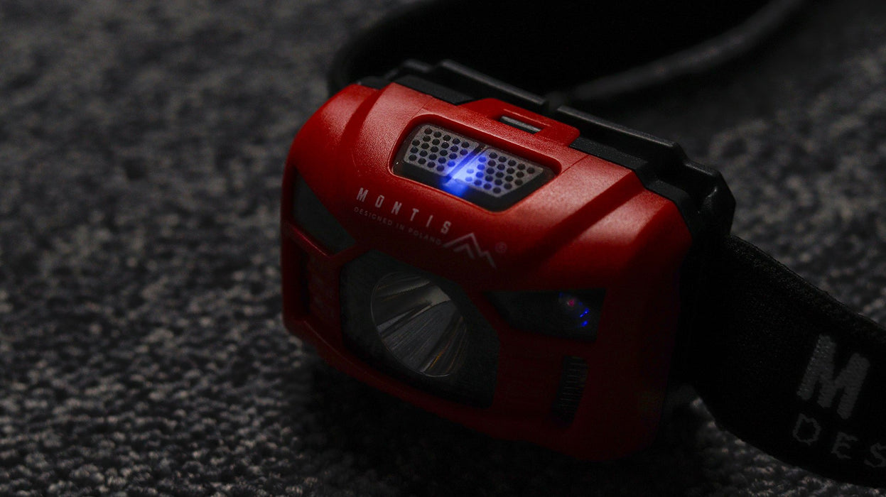 EAN 5901811403521 - Montis Bateryjna latarka nagłowna z sensorem MT002 Rojo, Negro Linterna con cinta para cabeza LED imagen 4
