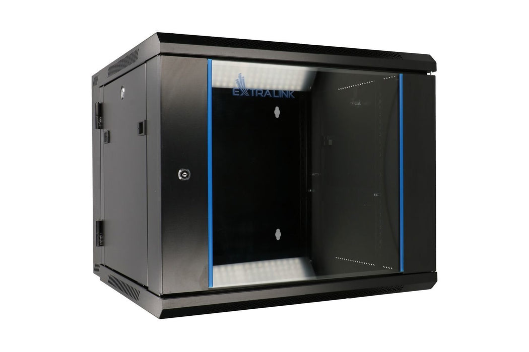 EAN 5903148912929 - Extralink 6U 600X600 AZH WALL-MOUNTED RACKMOUNT CABINET SWING TYPE BLACK Bastidor de pared imagen 1