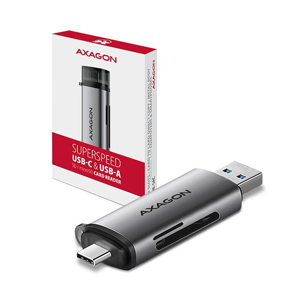 EAN 8595247904416 - Axagon CRE-SAC lector de tarjeta USB 3.0 Type-A/Type-C Gris imagen 12