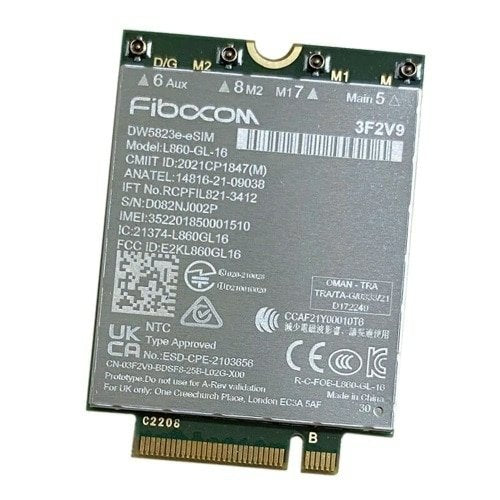 EAN 5397184923481 - DELL DW5823E Interno WWAN 1000 Mbit/s imagen 1