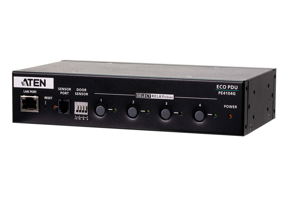 EAN 4710469340086 - ATEN PE4104G-AT-G unidad de distribución de energía (PDU) 4 salidas AC 1U Negro imagen 1