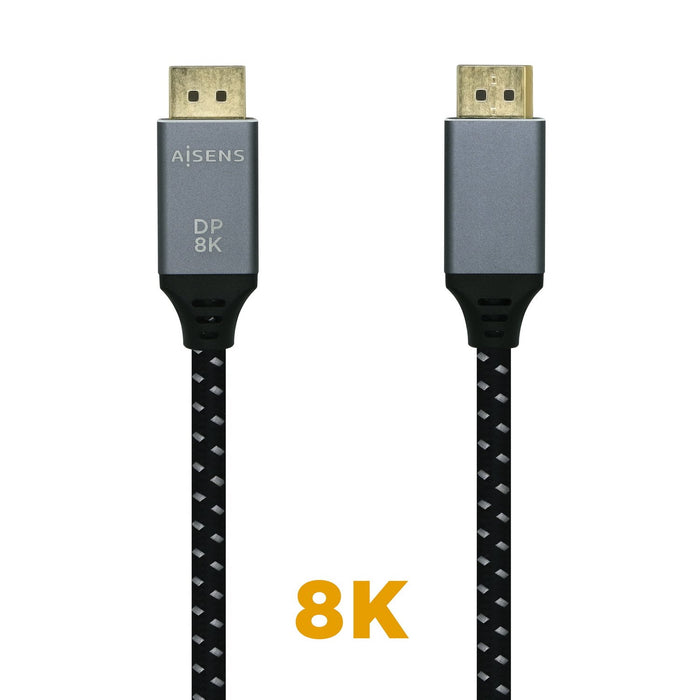 EAN 8436574704709 - AISENS A149-0434 cable DisplayPort 0,5 m Negro, Gris imagen 2