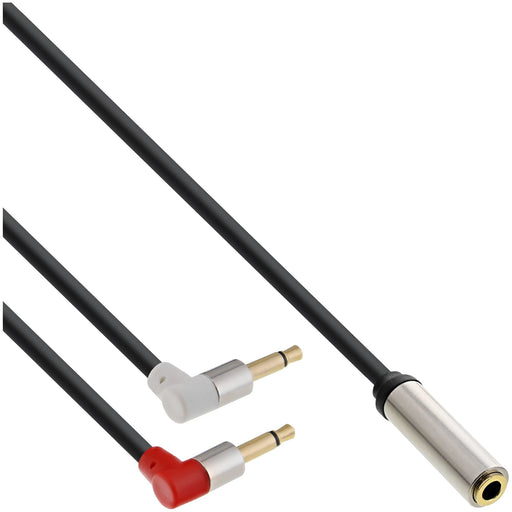 EAN 4043718255047 - InLine 99251A cable de audio 1 m 2 x 3.5mm 3,5mm Negro imagen 1