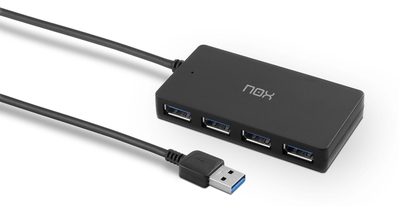 EAN 8436587972515 - NOX Lite Hub One USB 3.2 Gen 1 (3.1 Gen 1) Type-A 10 Mbit/s Negro imagen 1
