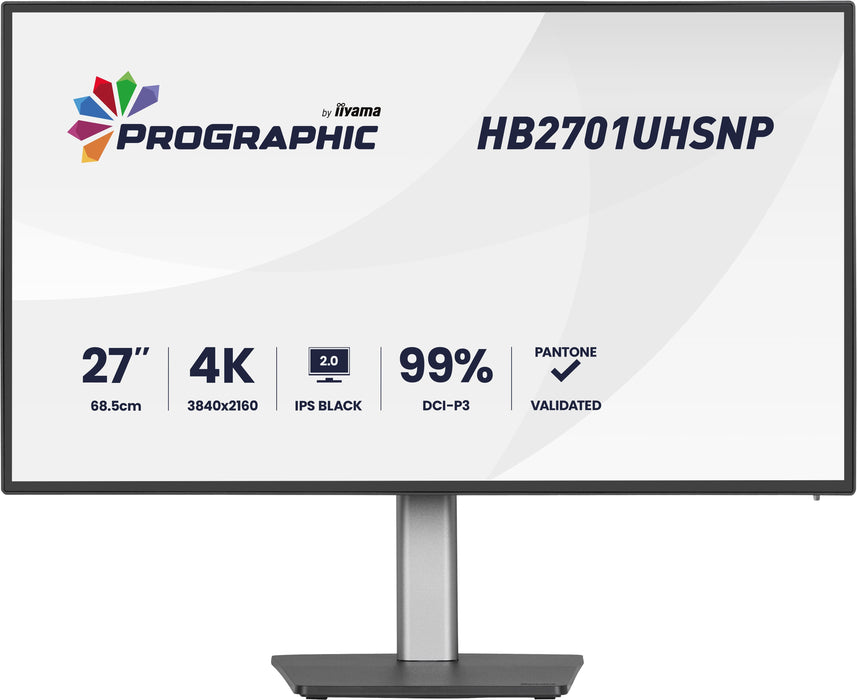 EAN 4948570125401 - iiyama PROGRAPHIC HB2701UHSNP-B1 pantalla para PC 68,6 cm (27") 3840 x 2160 Pixeles 4K Ultra HD LCD Negro imagen 2