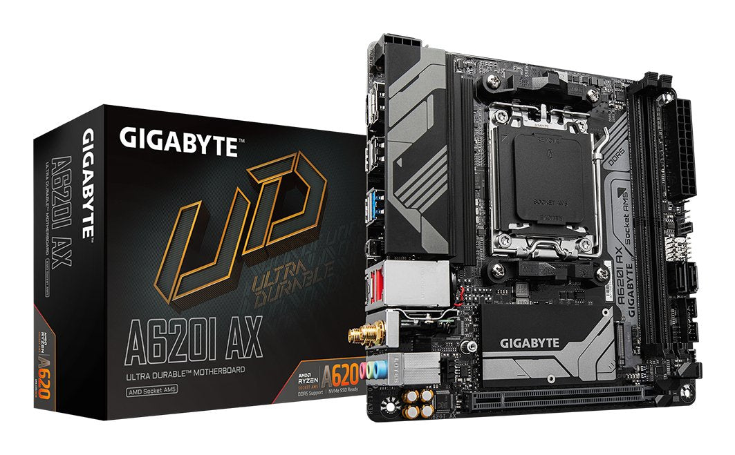 EAN 4719331855826 - GIGABYTE A620I AX placa base AMD A620 Zócalo AM5 mini ITX imagen 1