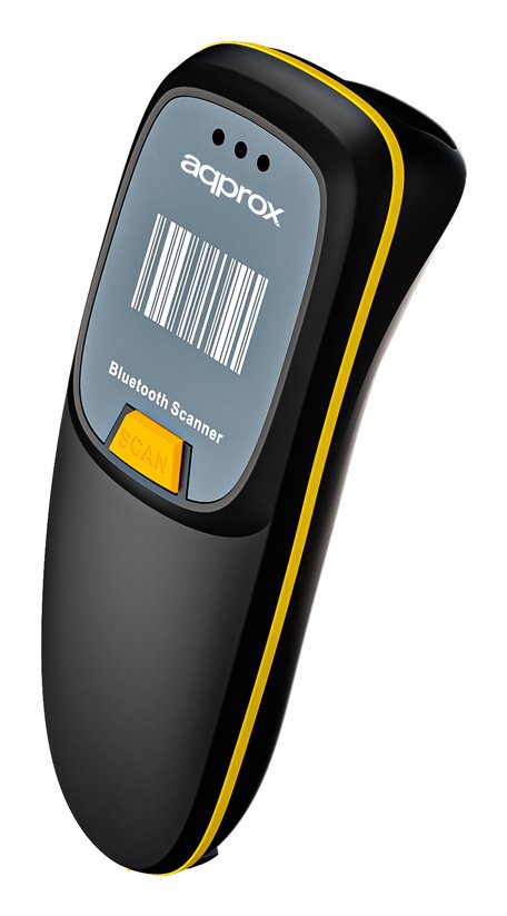 EAN 8435099530862 - Approx appLS23 Lector de códigos de barras portátil 1D/2D Ámbar, Negro imagen 2