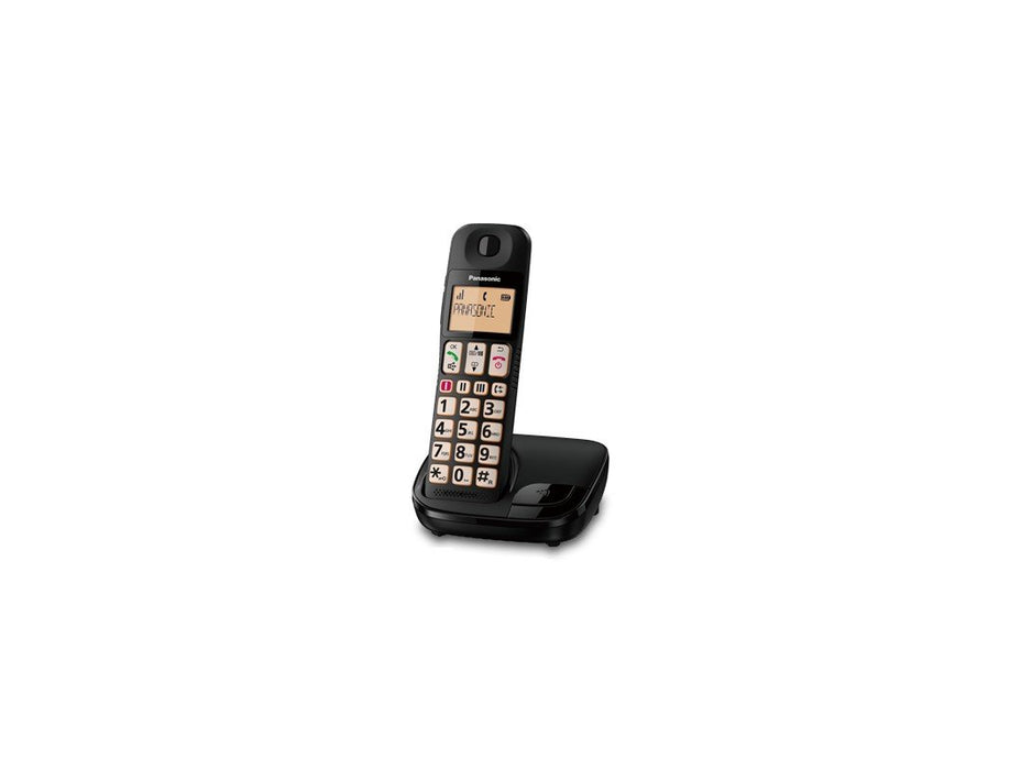 EAN 5025232853755 - Panasonic KX-TGE310SPB teléfono Teléfono DECT Identificador de llamadas Negro imagen 1