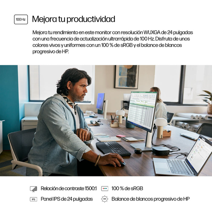 EAN 0197961404999 - HP Series 5 Pro 24 inch WUXGA Monitor - 524pn pantalla para PC 61 cm (24") 1920 x 1200 Pixeles LCD Negro imagen 9