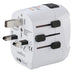 EAN 4047443491428 - Hama World Travel Pro Light USB adaptador de enchufe eléctrico Universal Blanco imagen 7