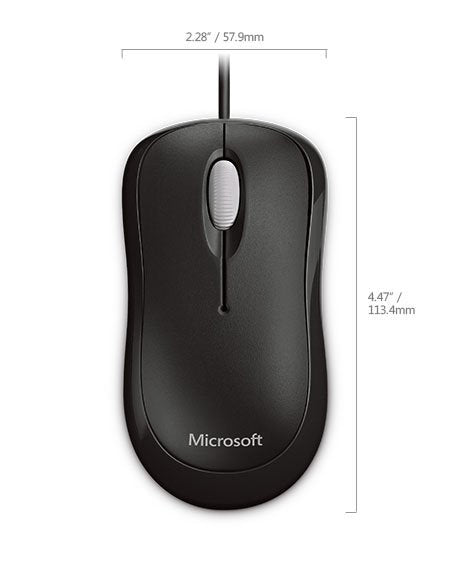 EAN 0885370433784 - Microsoft Basic Optical Mouse ratón Oficina Ambidextro USB tipo A Óptico 800 DPI imagen 4