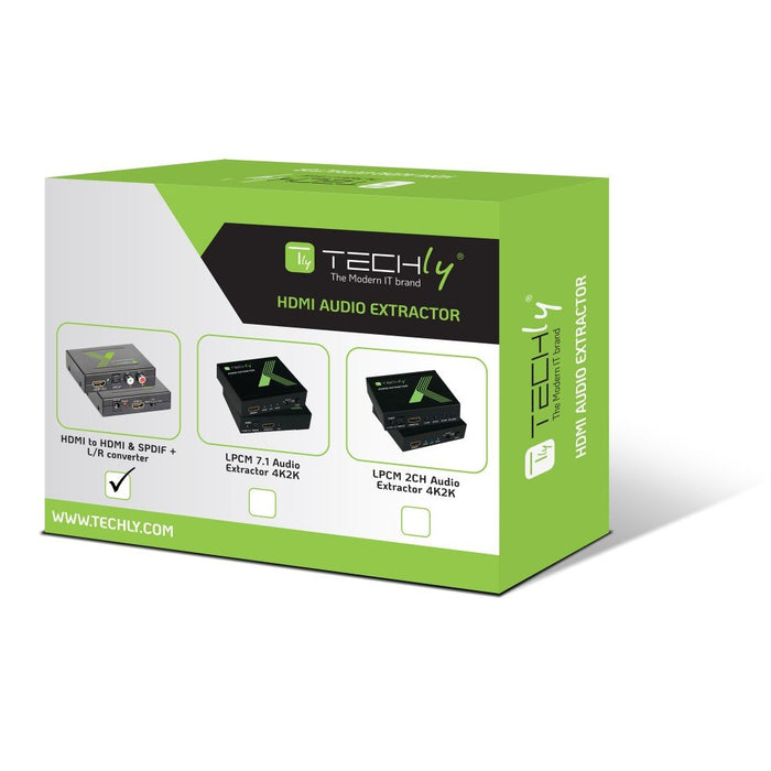 EAN 8054529025732 - Techly IDATA HDMI-EA convertidor de audio Negro imagen 2