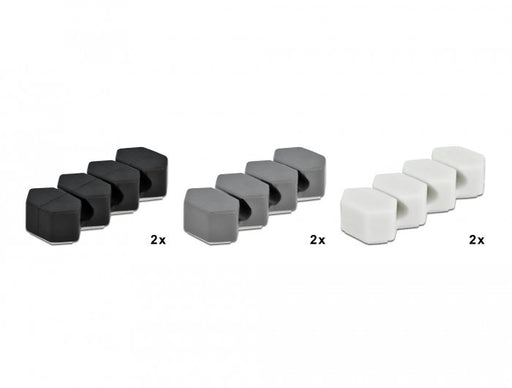 EAN 4043619183296 - DeLOCK 18329 organizador de cables Soporte para cables Negro, Gris, Blanco 6 pieza(s) imagen 1