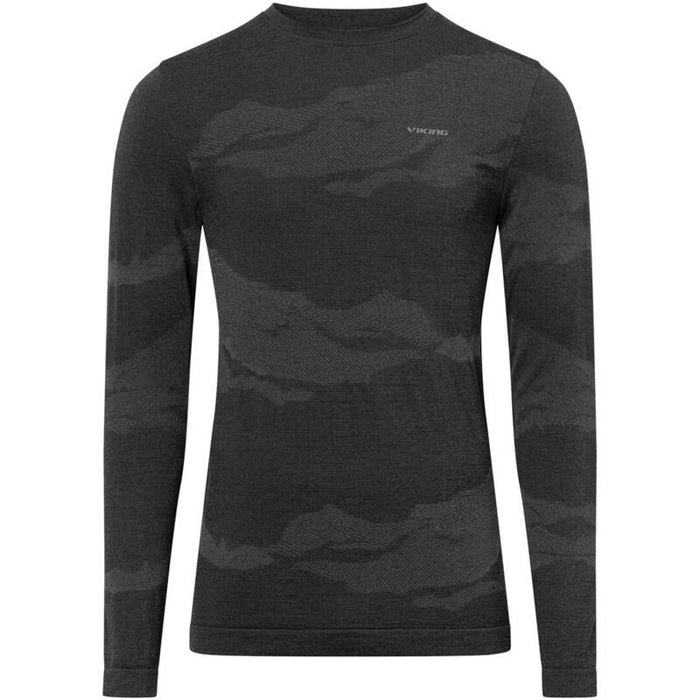 Ropa Interior Masculina Viking Gasher Man Longsleeve Merino, Talla L, Negro