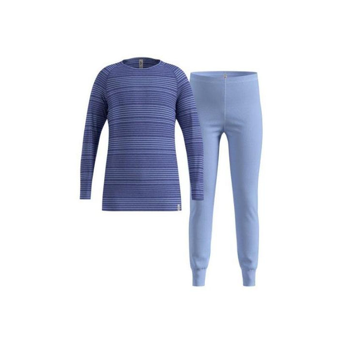 Bielizna Termoaktywna - Zestaw Odlo Set Long Active Warm Set Roz. 104cm Niebieska