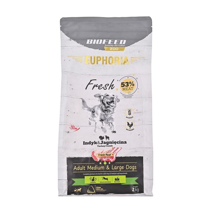 Biofeed Euphoria Fresh Meat Indyk/Jagnie M/L 2kg