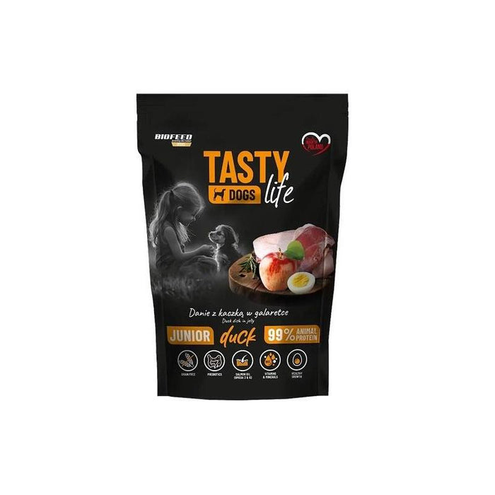 Biofeed Tasty Dog Life Junior Kaczka 90% Saszetka 500g