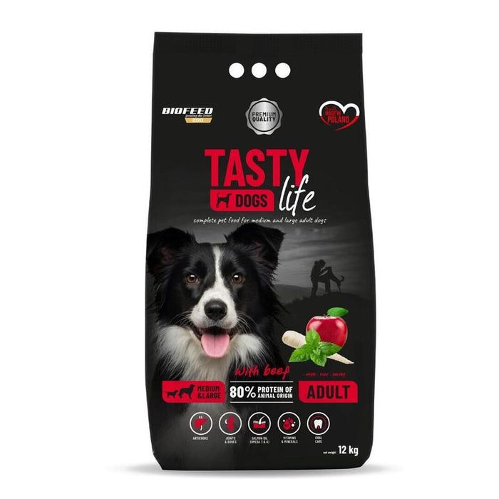 Biofeed Tasty Life Medium & Large Beef - Dry Dog Food - 12kg