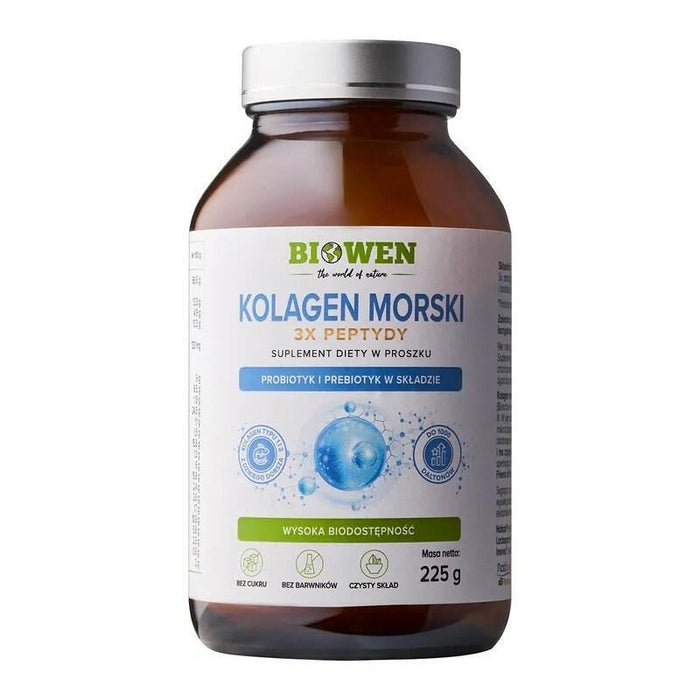 Biowen Colágeno Marino 3x Péptidos  Complemento Alimenticio Para Personas  225g