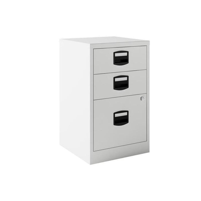 Bisley Archivador Metalico 2 Cajones Personales + 1 Cajón Archivo A4 Fondo 40cm Gris
