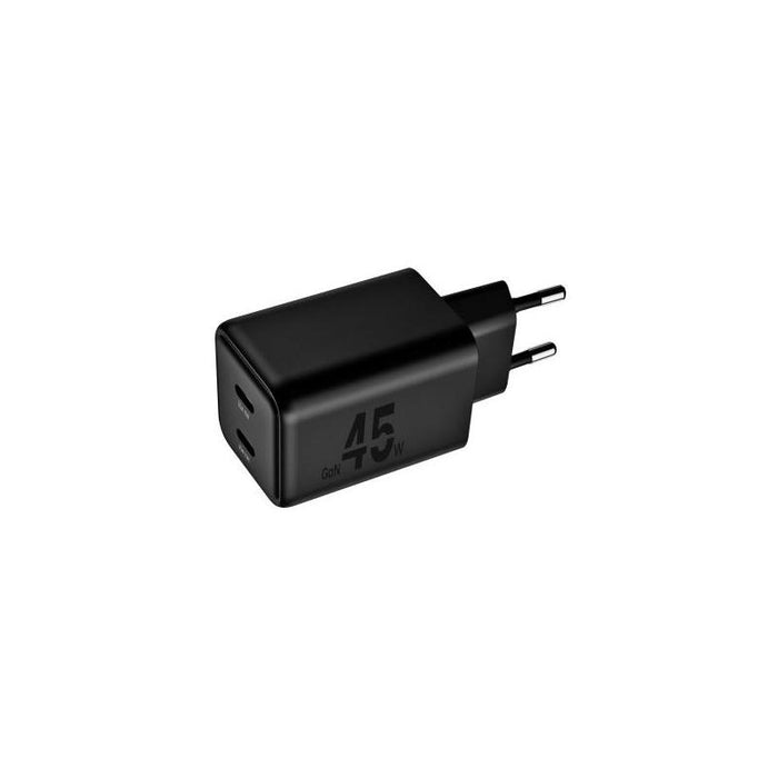 Blackbyte By Pedro Buerbaum Cargador Gan Doble Pd De 45w - 2xusb-C - Carga Rapida Pps - Negro