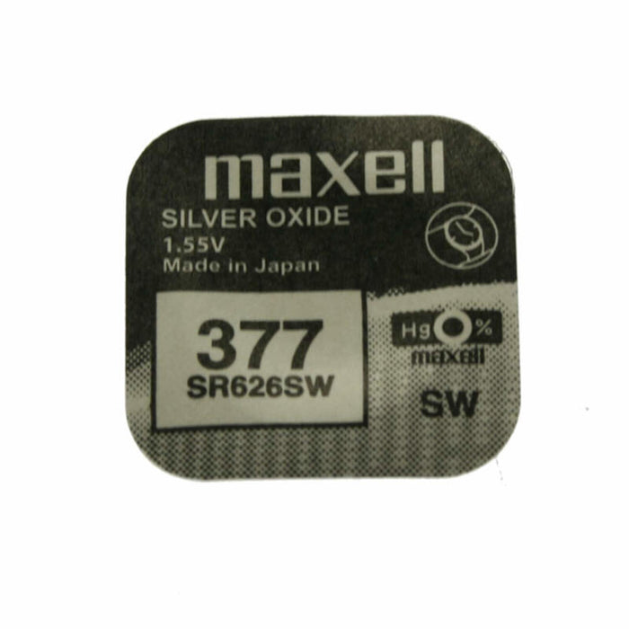 Blister 1-U Maxell Pila Sr626sw 377 Óxido De Plata 1,55v