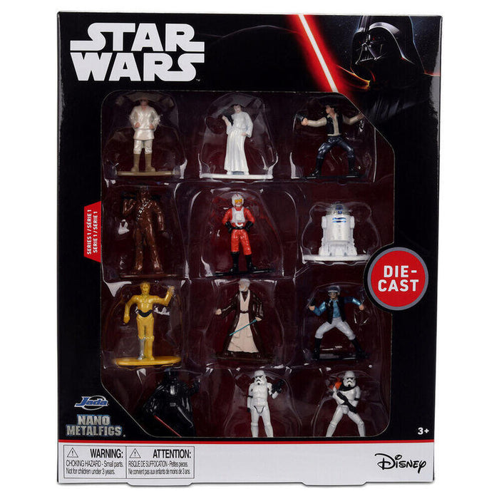 Blister 12 Figuras Metalfigs Star Wars 4cm