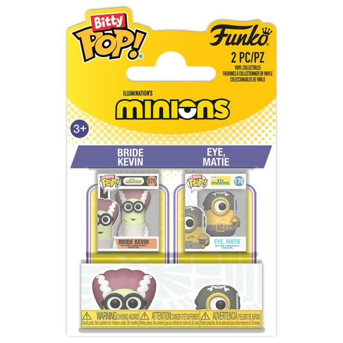 Blister 2 Figuras Bitty Pop Minions Kevin & Eye