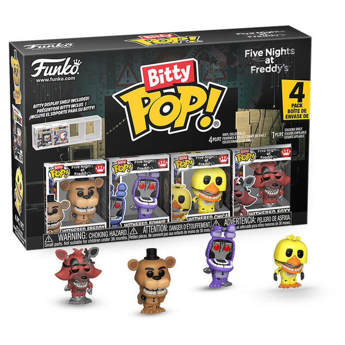 Blister 4 Figuras Bitty Pop Five Nights At Freddy´S