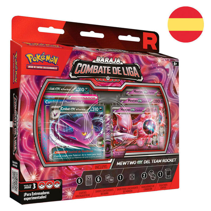 Blister Cartas League Battle Deck Team Rockets Mewtwo Ex Pokemon Español