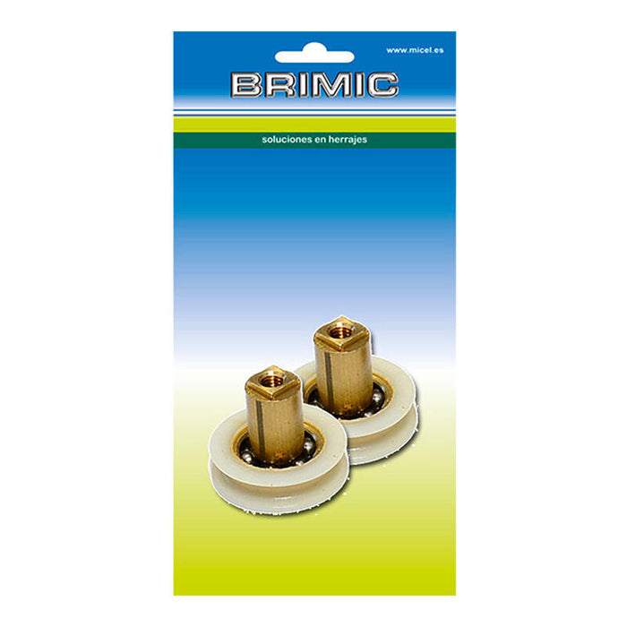 Blister Con 2 Rodamientos Para Mampara Tubo Rd2 Ø22x6mm Blister 91797 Edm