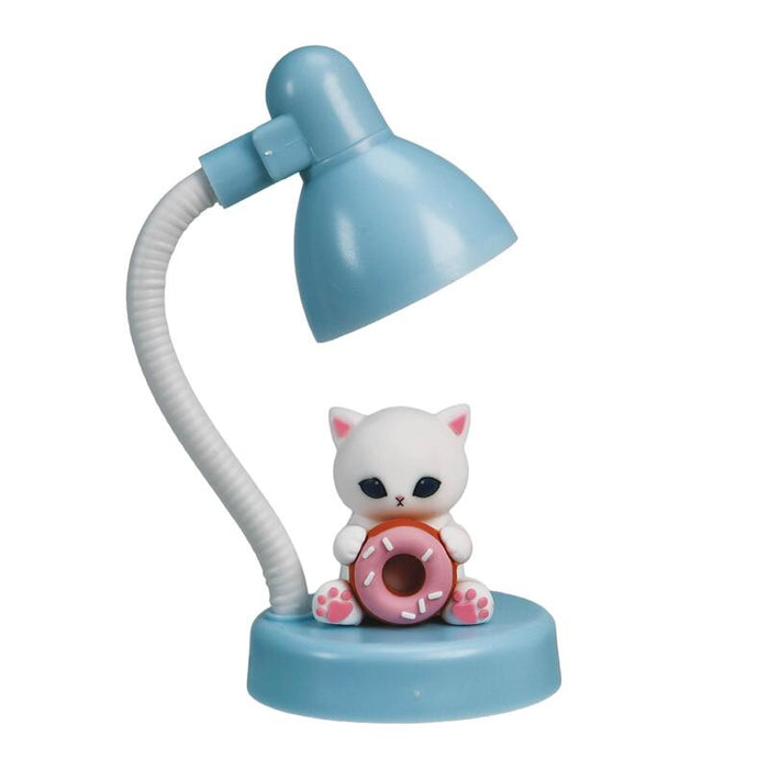 Blue Sky Studios Mofusand - Mini Lámpara - Luz De Escritorio Recargable Por Usb - Bonita Figura De Gato Con Decoración De Dona - Luz Coleccionable - Idea De Regalo Con Licencia